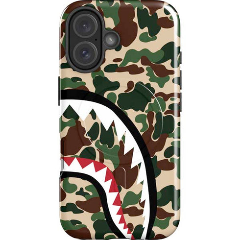 Shark Teeth Street Camo iPhone 16 Magsafe Impact Case